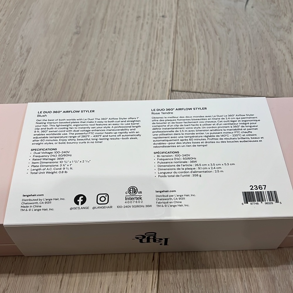 L’ange Le Duo 360 Airflow Titanium Styler - Picture 7 of 11